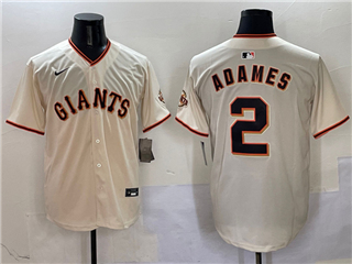 San Francisco Giants #2 Willy Adames Cream Limited Jersey