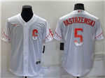 San Francisco Giants #5 Mike Yastrzemski White 2021 City Connect Cool Base Jersey