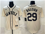 Seattle Mariners #29 Cal Raleigh Cream Limited Jersey