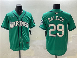 Seattle Mariners #29 Cal Raleigh Green Limited Jersey