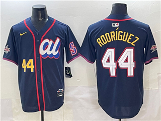 American League #44 Julio Rodriguez Navy 2025 MLB All-Star Edition Limited Jersey