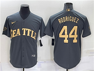 Seattle Mariners #44 Julio Rodriguez Charcoal 2022 MLB All-Star Game Cool Base Jersey