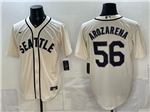 Seattle Mariners #56 Randy Arozarena Cream Limited Jersey