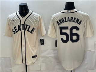 Seattle Mariners #56 Randy Arozarena Cream Limited Jersey