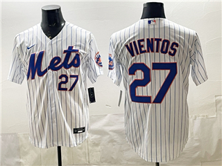 New York Mets #27 Mark Vientos White Limited Jersey
