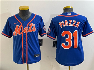 New York Mets #31 Mike Piazza Youth Royal Blue Jersey