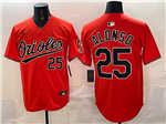 Baltimore Orioles #25 Pete Alonso Orange Limited Jersey