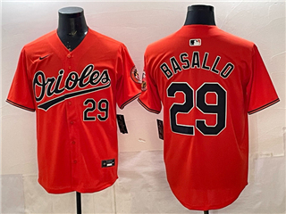 Baltimore Orioles #29 Samuel Basallo Orange Limited Jersey
