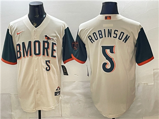 Baltimore Orioles #5 Brooks Robinson Cream 2026 City Connect Jersey