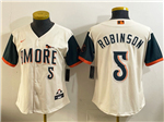 Baltimore Orioles #5 Brooks Robinson Women's Cream 2026 City Connect Jersey