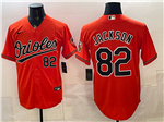 Baltimore Orioles #82 Jeremiah Jackson Orange Limited Jersey