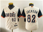 Baltimore Orioles #82 Jeremiah Jackson Youth Cream 2026 City Connect Jersey