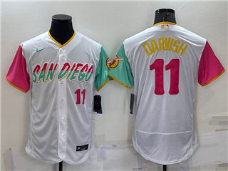 San Diego Padres #11 Yu Darvish White 2022 City Connect Flex Base Jersey