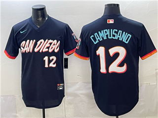 San Diego Padres #12 Luis Campusano Navy 2026 City Connect Jersey