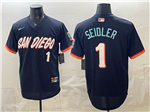 San Diego Padres #1 Peter Seidler Navy 2026 City Connect Jersey