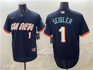 San Diego Padres #1 Peter Seidler Navy 2026 City Connect Jersey
