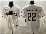 San Diego Padres #22 Mason Miller White Pinstripe Limited Jersey