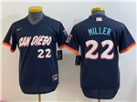 San Diego Padres #22 Mason Miller Youth Navy 2026 City Connect Jersey
