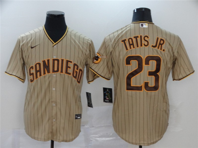 Fernando Tatis Jr Signed San Diego Grey Pinstripe Slam Diego Baseball  Jersey (JSA)