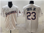 San Diego Padres #23 Fernando Tatis Jr. Vintage White Limited Jersey