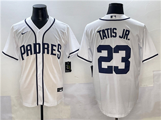 San Diego Padres #23 Fernando Tatis Jr. Vintage White Limited Jersey