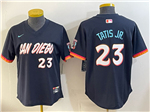 San Diego Padres #23 Fernando Tatis Jr. Women's Navy 2026 City Connect Jersey