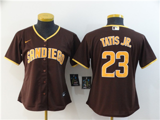 San Diego Padres #23 Fernando Tatis Jr. Women's Brown 2020 Cool Base Jersey