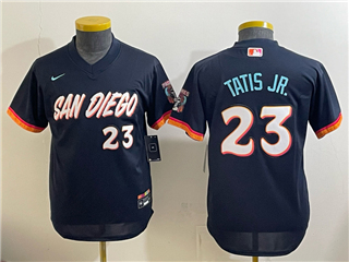 San Diego Padres #23 Fernando Tatis Jr. Youth Navy 2026 City Connect Jersey