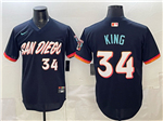 San Diego Padres #34 Michael King Navy 2026 City Connect Jersey