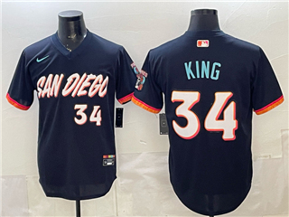 San Diego Padres #34 Michael King Navy 2026 City Connect Jersey