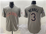 San Diego Padres #3 Jackson Merrill Vintage Gray 1998 World Series Patch Jersey