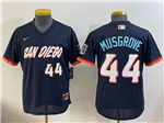 San Diego Padres #44 Joe Musgrove Youth Navy 2026 City Connect Jersey