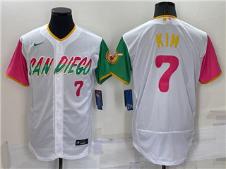 San Diego Padres #7 Ha-Seong Kim White 2022 City Connect Flex Base Jersey