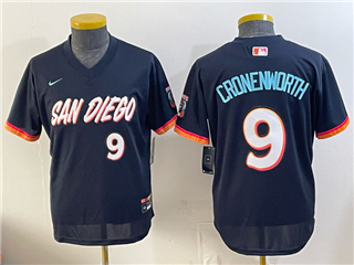 San Diego Padres #9 Jake Cronenworth Youth Navy 2026 City Connect Jersey