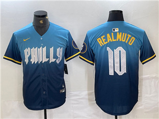 Philadelphia Phillies #10 J.T. Realmuto Blue 2024 City Connect Limited Jersey
