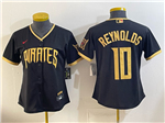 Pittsburgh Pirates #10 Bryan Reynolds Women's Black 2026 City Connect Jersey
