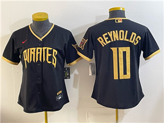 Pittsburgh Pirates #10 Bryan Reynolds Women's Black 2026 City Connect Jersey