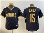 Pittsburgh Pirates #15 Oneil Cruz Youth Black 2026 City Connect Jersey