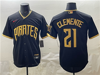 Pittsburgh Pirates #21 Roberto Clemente Black 2026 City Connect Jersey