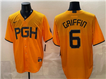 Pittsburgh Pirates #6 Konnor Griffin Gold City Connect Jersey