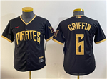 Pittsburgh Pirates #6 Konnor Griffin Youth Black 2026 City Connect Jersey