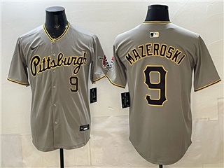 Pittsburgh Pirates #9 Bill Mazeroski Gray Limited Jersey