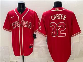 Texas Rangers #32 Evan Carter Red 2026 City Connect Jersey