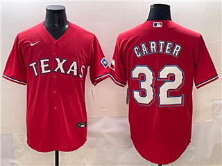 Texas Rangers #32 Evan Carter Red Limited Jersey