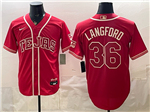 Texas Rangers #36 Wyatt Langford Red 2026 City Connect Jersey