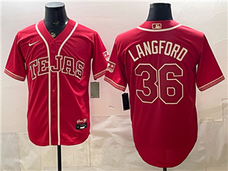 Texas Rangers #36 Wyatt Langford Red 2026 City Connect Jersey