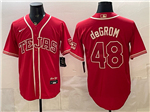 Texas Rangers #48 Jacob deGrom Red 2026 City Connect Jersey