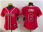Texas Rangers #6 Josh Jung Women's Red 2026 City Connect Jersey
