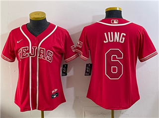 Texas Rangers #6 Josh Jung Women's Red 2026 City Connect Jersey