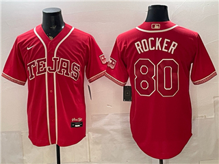 Texas Rangers #80 Kumar Rocker Red 2026 City Connect Jersey